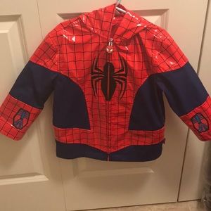 Disney spider man Toddler boy Rain coat